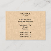 Ihr Brief. Kundenspezifisches Monogramm. Schwarzes Visitenkarte (Rückseite)