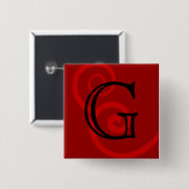 Ihr Brief. Kundenspezifisches rotes Button (Vorne & Hinten)