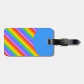Ihr Brief, Regenbogen Stripes Monogramm Gepäckanhänger (Rückseite horizontal)