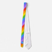 Ihr Brief, Regenbogen Stripes Monogramm Krawatte (Rückseite)