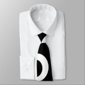 Ihr Brief. Schwarzweiss-Monogramm. Spaß-Muster Krawatte (Gebunden)