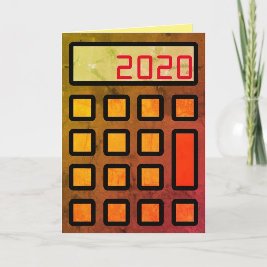 "Ihr Buchhalter wünscht Ihnen ein glückliches neue Karte (Vorderseite)