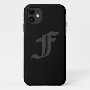 Ihr Buchstabe maskuline graue und schwarze Gestalt Case-Mate iPhone Hülle