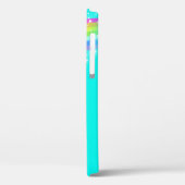 Ihr Buchstaberegenbogenaqua iphone Fall des Namens Case-Mate iPhone Hülle (Rückseite / Links)