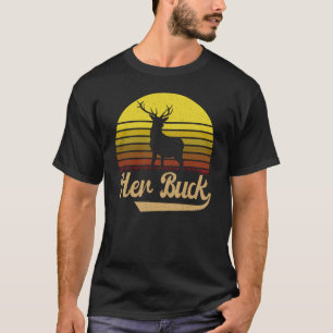 Ihr Buck Vintage passende Paare Weihnachten Pyjama T-Shirt