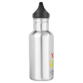 Ihr Business-Logo 18 oz Personalisiert Edelstahlflasche (Links)