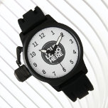 Ihr Business-Logo Beruflich Armbanduhr<br><div class="desc">Erstellen Sie Ihr eigenes Business Logo Einfache Berufliche Uhr! Fügen Sie Ihr Firmenlogo,  Foto oder ein beliebiges Bild hinzu. Ein sauberes und modernes Design in Schwarz-Weiß-Farbe,  vollständig anpassbar,  für einen klaren und stilvollen Look.</div>
