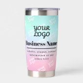 Ihr Business-Logo (eine Seite) gepacktes Logo & Om Thermobecher (Links)