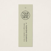 Ihr Business-Logo Elegante Bekleidungspreis (Vorderseite)