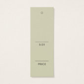 Ihr Business-Logo Elegante Bekleidungspreis (Rückseite)