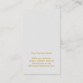 Ihr Business Logo Gold Grau Earring Display Card Visitenkarte (Rückseite)