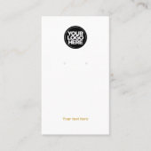 Ihr Business-Logo Gold-White-Earl-Display-Karte Visitenkarte (Vorderseite)