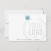 Ihr Business-Logo im Hintergrund Einladung (Vorderseite)