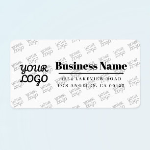 Ihr Business-Logo ist eine moderne Rücksendeadress Adressaufkleber