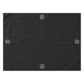 Ihr Business-Logo l Werbe-Black & White Tischdecke (Vorderseite (Horizontal))