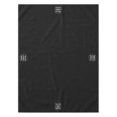 Ihr Business-Logo l Werbe-Black & White Tischdecke (Vorderseite)
