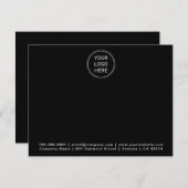 Ihr Business-Logo Minimalistisch Beruflich Mitteilungskarte (Vorne/Hinten)