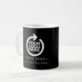 Ihr Business-Logo Personalisiert Kaffeetasse (Vorderseite Links)