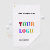 Ihr Business-Logo und Ihr benutzerdefiniertes Text Golfhandtuch (Insitu)