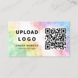 Ihr Business Logo und QR Code Opal Stone Company Visitenkarte
