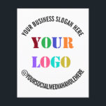 Ihr Business-Logo Werbeaktion Social Media Flyer<br><div class="desc">Kundenspezifische Schriftartes und Farben - Entwerfen Sie Ihren eigenen Personalisierten Flyer mit Firmenlogo Social Media Name Logan Beruflich Design Business Promotion Flyiers Gift - Add Your Logo - Image - Foto oder QR Code / Business Slogan - Tagline - Name - Unternehmen / Social Media Handle - Website - E-Mail...</div>