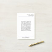 Ihr Business Post-it® Notizblock mit QR-Code (Auf Schreibtisch)