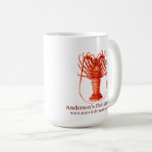 Ihr Business Red Spiny Lobby Kaffeetasse (VorderseiteRechts)