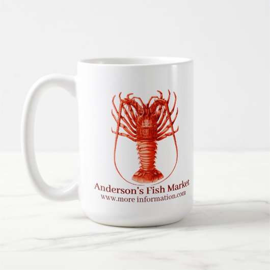 Ihr Business Red Spiny Lobby Kaffeetasse (Links)
