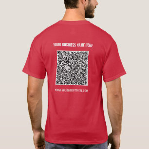 Ihr Business-T - Shirt mit QR-Code und benutzerdef
