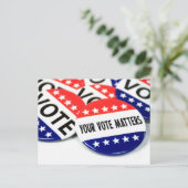 Ihr Button zur Abstimmung Postkarte (Stehend Vorderseite)