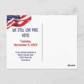 Ihr Button zur Abstimmung Postkarte (Rückseite)