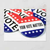 Ihr Button zur Abstimmung Postkarte (Vorderseite)