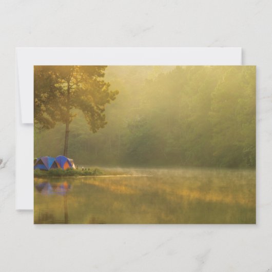 Ihr Camping Foto Geburtstag Einladung (Rückseite)