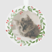 Ihr Cat Foto 1 Weihnachtswasserkranz Ornament (Rückseite)