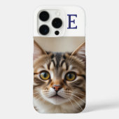 Ihr Cat Foto Stilvoll Mit Monogramm Case-Mate iPhone Hülle (Rückseite)