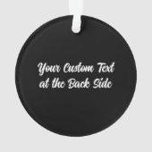 Ihr Chat-Foto Ornament (Rückseite)