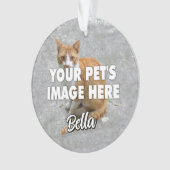 Ihr Chat-Foto Ornament (Vorderseite)