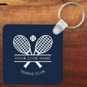 Ihr Club Name Tennis Team Spieler Custom Schlüsselanhänger (Rückseite)