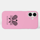 Ihr Club Name Tennisteam Pink Custom Case-Mate iPhone Hülle (Rückseite (Horizontal))