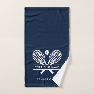 Ihr Clubname Tennis Team Navy Blau Benutzerdefinie Handtuch