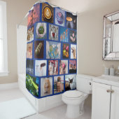 IHR Collagenschablonen-Duschvorhang der FOTOS Duschvorhang (Beispiel)