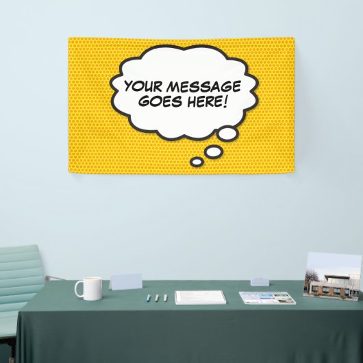 Ihr Comic für Werbebotschaften - Buchen Sie jetzt  Banner (Messeveranstaltung)