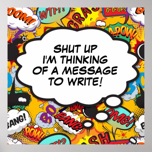 Ihr Comic für Werbebotschaften - Buchen Sie jetzt Poster (Vorne)