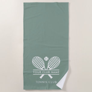 Ihr Country Club Name Tennis Team Benutzerdefinier Strandtuch