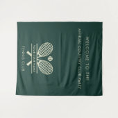 Ihr Country Club Name Tennis Team Veranstaltungen Wandteppich (Vorderseite (Horizontal))
