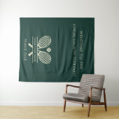 Ihr Country Club Name Tennis Team Veranstaltungen Wandteppich (Beispiel (Horizontal))
