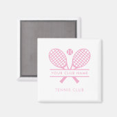 Ihr Country Club Name Tennisteam Farbe Magnet (Vorderseite/Rückseite)