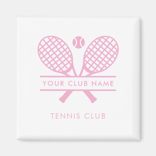 Ihr Country Club Name Tennisteam Farbe Magnet (Vorne)