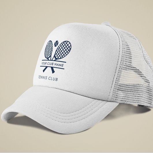 Ihr Country Club Tennisteam Navy Blue Custom Truckerkappe
