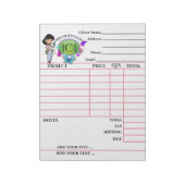 Ihr Crafty Invoice Notepad Notizblock (Rotiert)